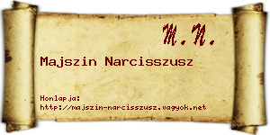 Majszin Narcisszusz névjegykártya